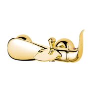 شیر حمام اهرمی کاویان مدل کارن رنگ طلایی