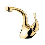 شیر روشویی اهرمی کاویان مدل بیتا رنگ طلایی