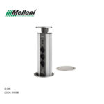 پریز توکار استیل ملونی کد Melloni 10008