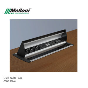پریز توکار رومیزی اداری ملونی مدل Melloni 10040